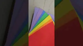 DIY Rainbow wall hanging #diy #craft #rainbow #wallhanging #decor #papercraft
