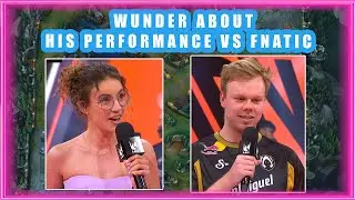 WUNDER About His Performance vs FNATIC 🤔