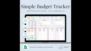 How to use the Simple Budget Tracker (Google Sheets Template)