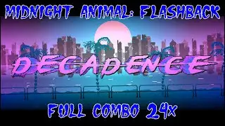 [Hotline Miami 2 campaign Midnight Animal Flashback] Decadence Hard Mode full combo [24x]