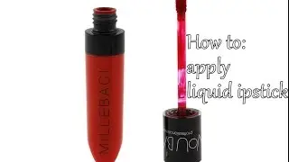 HOW TO APPLY LIQUID LIPSTICK...QUICK AND EASY