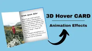 Animation Hover Cards Effects | HTML & CSS