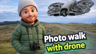 Photo walk with drone footage