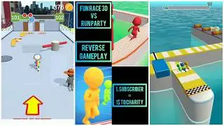 FUN RACE 3D vs RUN PARTY - REVERSE GAMEPLAY || GAME + FUN || STAY HOME AND ENJOY GAMES