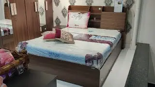 Nilkamal Queen Size Bed with Head Rest Board Storage | Nilkamal Furniture Ideas Tirupati | Anjana