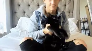 Landon Vega & Tyler Hill : Tyler and Milo say hi