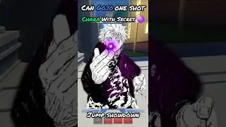 Can Gojo One Shot Chara in Jump Showdown #roblox #jumpshowdown #battlegrounds #shorts