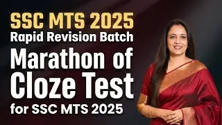 Marathon of Cloze Test For SSC MTS 2025 | Reading Comprehension | By Rani ma'am