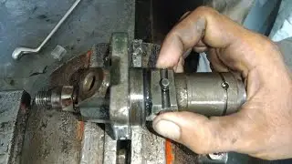 genius man excellently repairing plunger pump diesel engine#repair