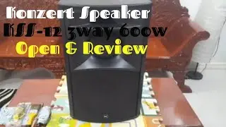 Konzert Kss-12 3way Speaker 600w Open and Review.#Vlog_03