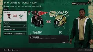 College Football 26|USF Dynasty Rebuild|Season 5|Ep.10|Week 12 at #14 TCU