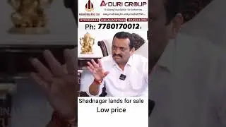 aduri group iconic 2 venture | Open Plots in Shadnagar with Resort | #realestate #aduri#shadnagar