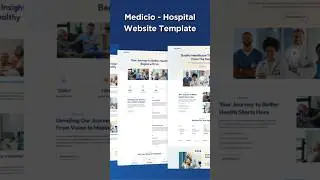Medicio   Hospital Website Template #hospital #medical #shorts