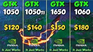 GTX 1050 vs GTX 1050 Ti vs GTX 1650 vs GTX 1060