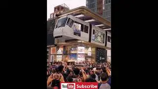 Amazing 3D Billboard of South Korea || 3D Billboard of a train || outdoor 3d samsung 8k advertising