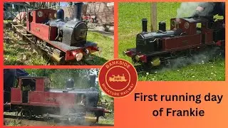 First running day of Frankie at Bankside Miniature Railway at Brambridge Garden Centre.