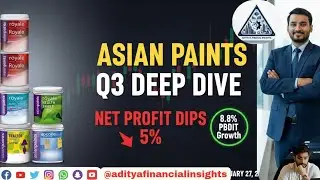 ASIAN PAINTS Q3 RESULTS DEEP DIVE | Net Profit Dips 5% | Stock Analysis & Investment Outlook