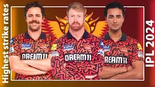 Highest Strike Rates In IPL 2024 BATTERS ONLY