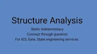 How To Calculate  Static Indeterminacy In Structure Analysis .