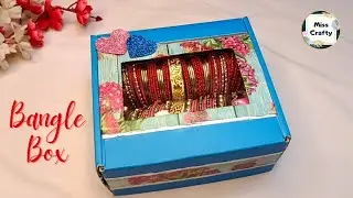 Handmade Bangle Box || Easy Best out of waste craft Idea || Recycle old Cardboard box