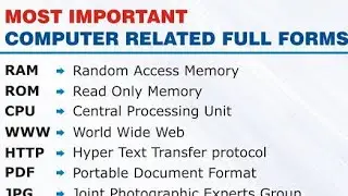 कंप्यूटर फुलफॉर्म✍️ #computer #abbreviation #fullform #gk #gkquiz #gkquiz #gkquestion @naukarivalla 