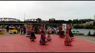 Beautiful cultural dance at riverside saskatoon