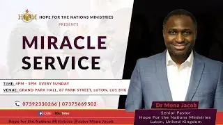 Miracle and Power Service | Dr. Mona Jacob | Hope for the Nations Ministries