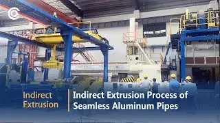 Indirect Extrusion Process|Seamless Aluminum Pipe Manufacturing#seamlesspipe#indirectextrusion