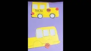 paper toy how to make school bus with paper#howto make paper bus #viral #subscribe #how