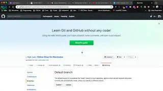 Set Default Branch on GitHub