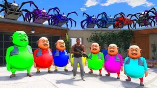 Franklin Playing Hide and seek with color Full motu In GTA5