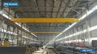 LD10T Single-Beam Overhead Crane is in operation at a customer site in Kazakhstan