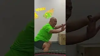 Jeff led mini-trampoline class with strength training 