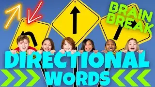 DIRECTIONAL WORDS. BRAIN BREAK EXERCISE, MOVEMENT ACTIVITY. BASIC SKILLS FOR  KINDERGARTEN - 1ST