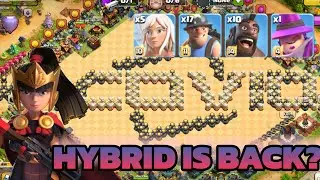 Queen Charge Minerhog TH17 legend league attack - clash of clans indonesia