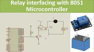 Relay interfacing with 8051 microcontroller