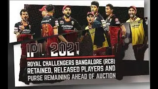 RCB 2021 retained and released players || Traded List || IPL 2021