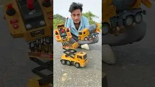 Rc ￼cement￼ mixer track and rescue truck #unboxing 🔥