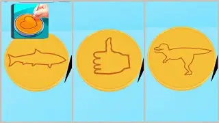 Dalgona Candy  Honeycomb Cookie  🍪🦈🍘 All levels Game🎮play new android Games