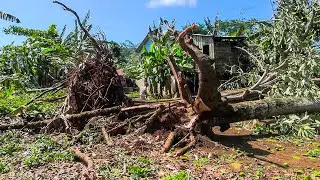 Temporal causa destruição e deixa famílias desabrigadas em  São Tomé