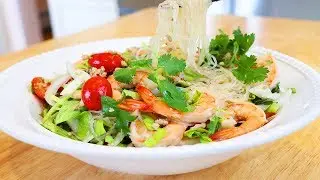 Thai Glass Noodle Salad, Yum Woon Sen, CiCi Li - Asian Home Cooking Recipes