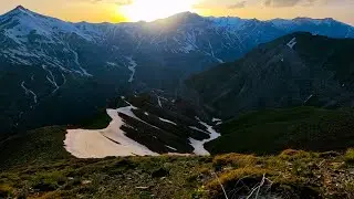 Snow-Covered Mountains & Lush Green Valleys Stunning Kurdistan Border Scenery (Piranshahr, Iran)