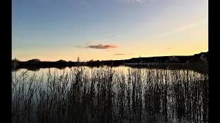 Slapton Ley freshwater lagoon in the South Hams, Devon