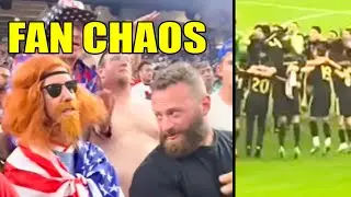 USA Fans Completely LOSE IT After Mexico Victory
