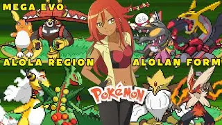 Completed Pokemon Gba Rom Hack with Alola Region, Alolan Forms, Mega Evolution, Beaches and More!