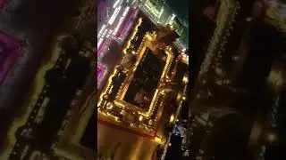 #Yadagiri gutta #temple Opening day video | #narasimha Swamy | Night drone views | #yadadri