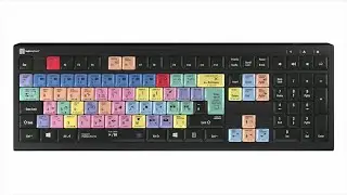 Logickeyboard for Adobe Premiere Pro CC   PC ASTRA 2 Backlit Keyboard   UK English