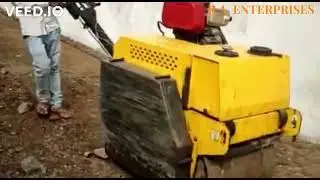 Walk Behind Double Drum Vibration Roller | Mini Roller | Baby Roller