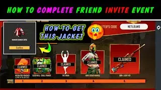 How To Complete Invite & Win Event || How to Complete Friend Invite Event 🔥🤯