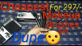Cheapest Makeup Brushes Set For Just Rs297/- | Fake Huda Beauty  Affordable For Beginners
